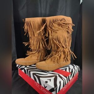 NIB Hot Tomato Elk River Tan Boots 8.5